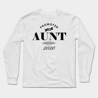 New Aunt - Promoted to aunt est. 2020 Long Sleeve T-Shirt